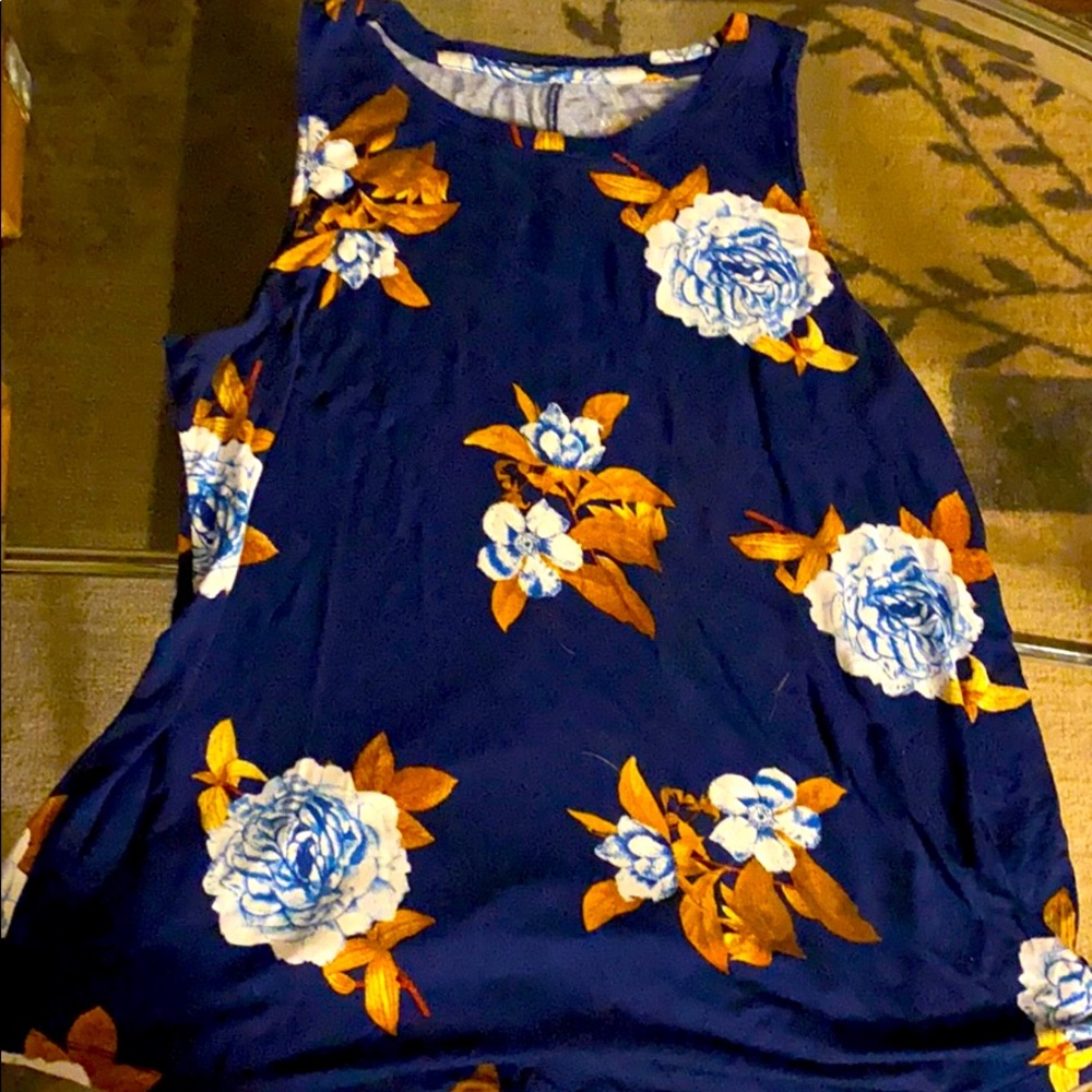 Blue and Gold Work Blouse